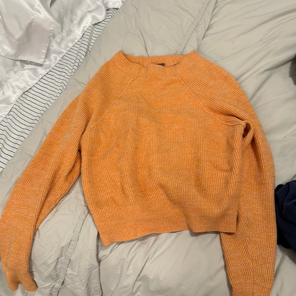 Orange free people sweater